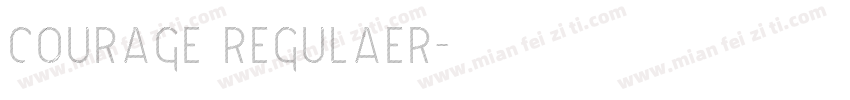 courage regulaer字体转换